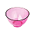 Cuba PVC 200ml Rosa Transparente - Imagem 1