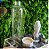Garrafa Infusão Elixir Vidro 550ml Com Pedra Quartzo Verde Bruto - Imagem 3