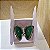 Borboleta Ágata Verde - Borda Dourada - Imagem 4