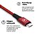 CABO TECH PROOF(SAMSUNG/MOTOROLA/XIAOMI) MICRO USB V8 - VERMELHO - BOM REPARO LOJA - Imagem 5