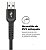 CABO DUAL SHOCK MICRO USB V8 - PRETO - 1,2M - Imagem 3