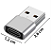 Adaptador Tipo C / USB-A - Preto / Prata - Imagem 6