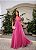Vestido longo decote V detalhe ombro - Imagem 1