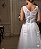 Vestido de noiva branco decote v pz - Imagem 3