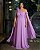 Vestido ombro unico detalhe em rosas - Imagem 1