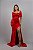 Vestido longo de festa ombro a ombro sereia pz - VERMELHO 44 - Imagem 3
