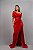Vestido longo de festa ombro a ombro sereia pz - VERMELHO 44 - Imagem 4