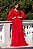 Vestido longo decote v manga ls capa - Imagem 2