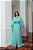 Vestido longo detalhe em gripir com capa - Imagem 4