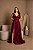 Vestido longo devote v com fenda e detalhe em capa lurex - Imagem 5