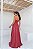 Vestido longo ombro unico lurex - MARSALA 42 - Imagem 2