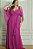 Vestido longo manga capa plus size fp - Imagem 1