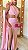 Vestido longo rosa seco ombro unico detalhe ponta solta fenda - 38 - Imagem 2