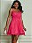 Vestido curto pink  tule sem brilho alçinha - 38 - Imagem 1