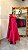 Vestido longo vermelho estruturado zibeline laço removivel saia sereia - 42 - Imagem 2