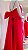 Vestido longo vermelho estruturado zibeline laço removivel saia sereia - 42 - Imagem 3