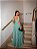 Vestido longo em tule com bilho lavanda -Tam 38 ls - Imagem 2