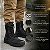 Bota Coturno Tático Exército Militar Tratorado Sem Zíper Couro Ecológico - Marotto Delta 8800 - Imagem 3