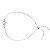 PULSEIRA GRAVATA MENINO ZIRCÔNIA BRANCA - Imagem 1