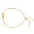 PULSEIRA EM OURO GRAVATA MENINO ZIRCÔNIA BRANCA - Imagem 1