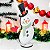 Kit com Papai Noel e Boneco de Neve 24 cm - Imagem 3