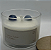 Vela aromática 100g  com pedras ametista azul cascas e folhas - Imagem 1