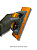 Lixador Retangular linha PRO - Laranja - Imagem 12
