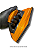 Lixador 225mm com face frontal Ativa - Laranja - Imagem 9