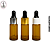 Frasco Âmbar Vidro 5ml Conta Gotas - Imagem 1