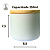 Kit Pote Para Vela 250ml Branco/Preto C/ Tampa Pinus 12UND - Imagem 3