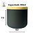 Kit Pote Para Vela 250ml Branco/Preto C/ Tampa Pinus 12UND - Imagem 4