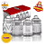 4 UND de Potes Sibéria de Vidro 300ml - Imagem 1