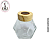 Vidro Luxo Diamante Cristal 200ML c/ Tampa Difusora e Tampa de Madeira - Imagem 1