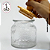 Pote de Vidro Martelado para Condimentos c/ Tampa 700ML - (un) - Imagem 3