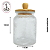 Pote de Vidro Martelado para Condimentos c/ Tampa 1000ML - (un) - Imagem 2