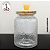 Pote de Vidro Martelado para Condimentos c/ Tampa 1000ML - (un) - Imagem 3