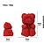 Molde de Silicone Urso Decorado C/ Rosas - (un) - Imagem 2