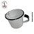 Caneca Esmaltada Branca com Bico 1000ml (un) - Imagem 4