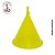 Funil de Plástico Amarelo Boca Fina- (un) - Imagem 1