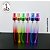 Kit Vidro 10ml c/ Válvula Spray para Decant - (6un) Coloridos - Imagem 4
