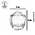 Vidro Perfume Turin Canelado 100ml (un) - Imagem 2