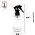 Frasco Pet 200ml Cilindrico Reto C/ Gatilho Preto 24/410 - Imagem 2