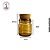 Mini Pote de Vidro Âmbar 40ml Com Tampa Cortiça - (un) - Imagem 2