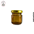 Mini Pote de Vidro Âmbar 40ml Com Tampa Metal - (un) - Imagem 1