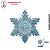 Molde de Silicone Floco de Neve C/Arabescos - (un) - Imagem 2