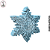 Molde de Silicone Floco de Neve C/Arabescos - (un) - Imagem 3