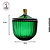 Potiche Luxo Verde com Borda - (un) - Imagem 2