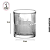 Copo p/ Vela Vivant Riscado 310ml - (un) - Imagem 2