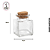 Pote Mini Cubo C/Tampa Rolha 50ml (un) - Imagem 2