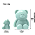 Molde de Silicone Urso 5cm | Lembrancinha | Velas - (un) - Imagem 2